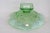 Glass Jefferson Glass Beaded Fan Style Green Opalescent Candy Dish Square Foot 4566b For Sale - Image 7 of 13