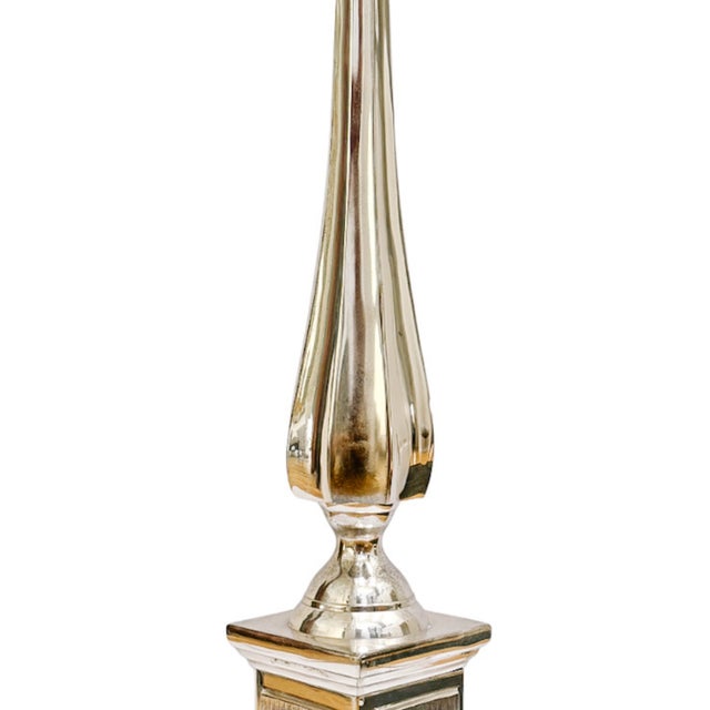 Late 20th Century Grand Tour Style Lion Head Monumental Obelisk – Architectural Finial on Tiered Wood Base For Sale - Image 4 of 7