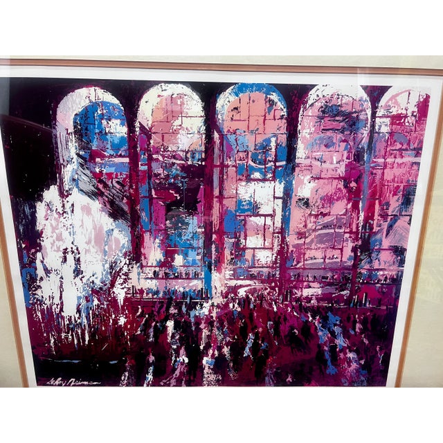 Leroy Neiman 1980s Leroy Neiman "Metropolitan Opera Premiere" Serigraph, Signed in Pencil and Paint, Certificate of Authenticity. Professionally Matted and Framed For Sale - Image 4 of 9