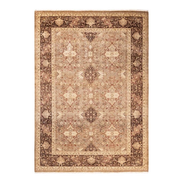Brown Mogul, One-of-a-Kind Hand-Knotted Area Rug in Brown, 6' 0" x 8' 7" For Sale - Image 8 of 8