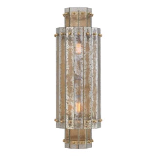 Visual Comfort S 2651hab-Am Cadence Large Tiered Sconce in Hand Rubbed Antique Brass For Sale
