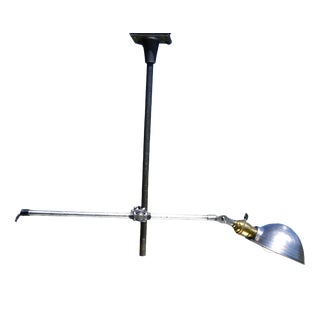 Vintage Ceiling Lamp with Hubble Socket and Shade from O.C. White, 1930 For Sale