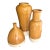 Mid Century Modern Amber Glaze Vases - Set of 3 For Sale