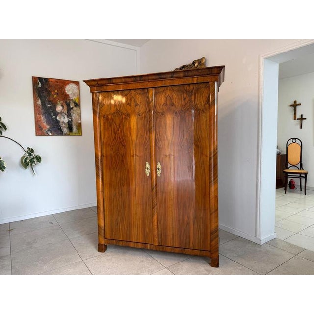 Antique Biedermeier Hallway Wardrobe For Sale - Image 14 of 14