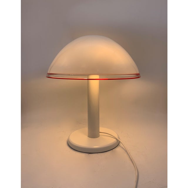 Single Murano Table Lamp from Leucos, 1970s For Sale - Image 4 of 5