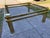 Vintage Mid Century Modern Milo Baughman Style Brass & Glass Coffee Table For Sale In Sacramento - Image 6 of 12