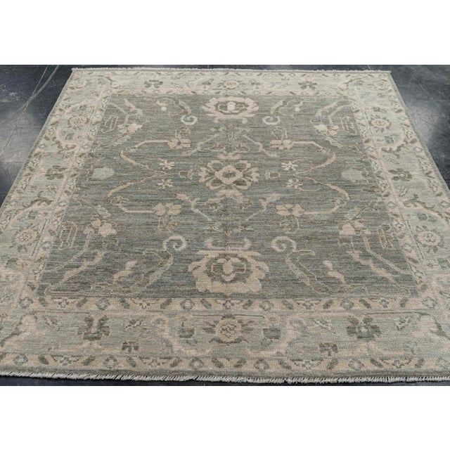 Square Oushak Rug 5'10" x 6'2" #23544 Explore a curated collection of hallway runners, wool rugs, and handmade...