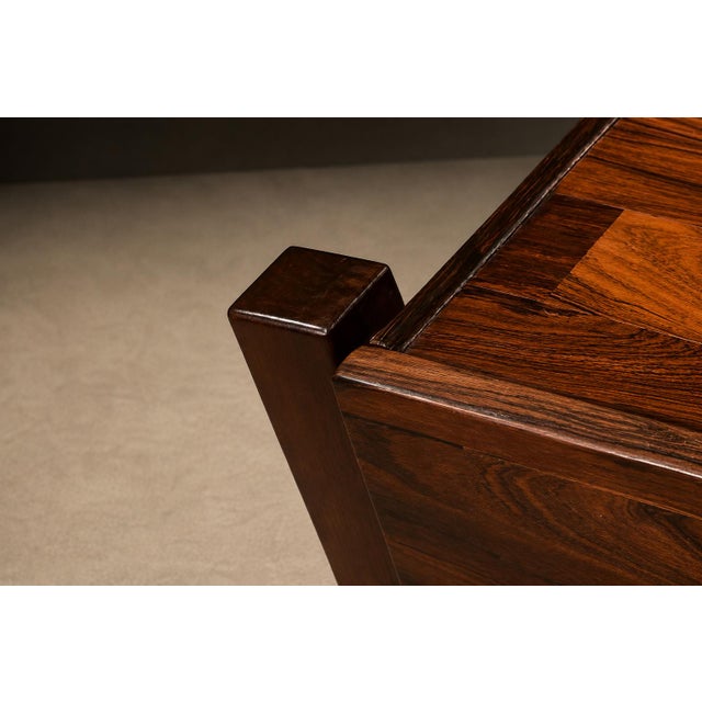 Brazilian Modern Filing Cabinet / Side Table on Casters in Rosewood, Jorge Zalszupin, 1960s For Sale In New York - Image 6 of 15
