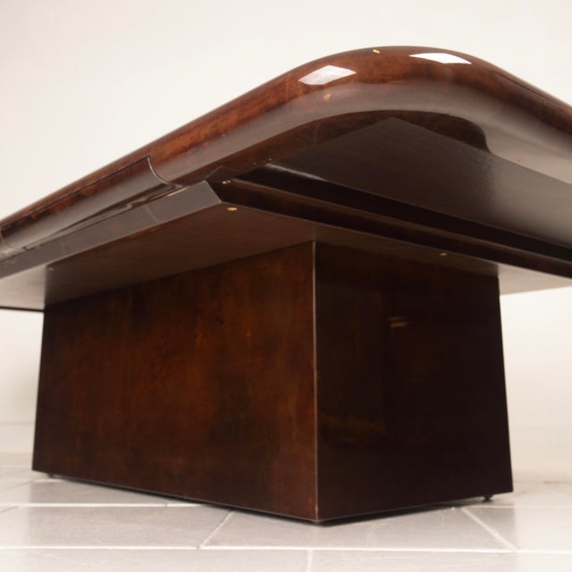 Model 2315 Coffee Table in Parchment and Mirrors by Giorgio Tura for Tura, 1980 For Sale - Image 17 of 18