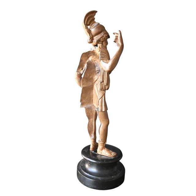 Metal Italian Artist, Grand Tour Sculpture Representing Mars, 19th Century, Bronze For Sale - Image 7 of 9