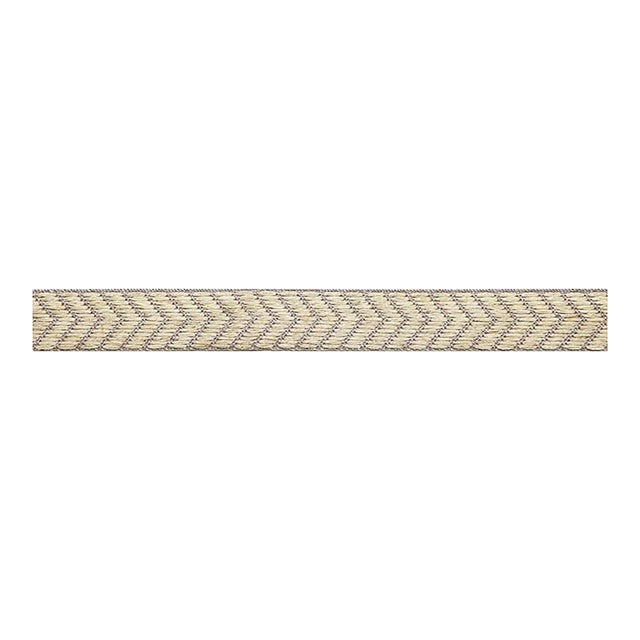 Schumacher Francoise Linen Braid in Greige For Sale