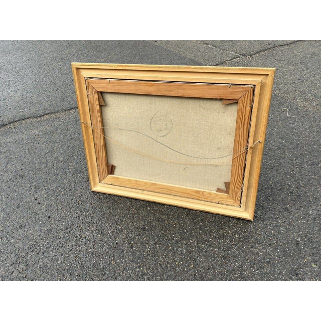 Painting on Canvas in Gilt Frame For Sale - Image 5 of 6