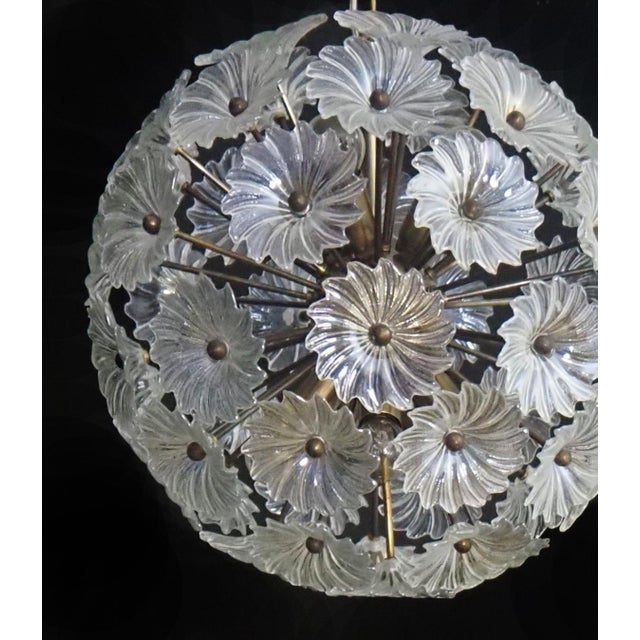 Vintage Sputnik Italian Crystal Chandelier, 1980 For Sale - Image 14 of 15