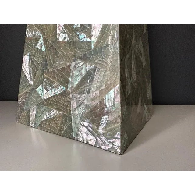 1980s Tessellated Mother of Pearl Obelisk For Sale - Image 4 of 11