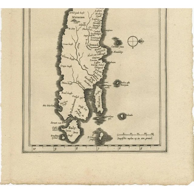 Early 18th Century Antique Map of the Island of Java by P. Van Der Aa, 1713 For Sale - Image 5 of 9
