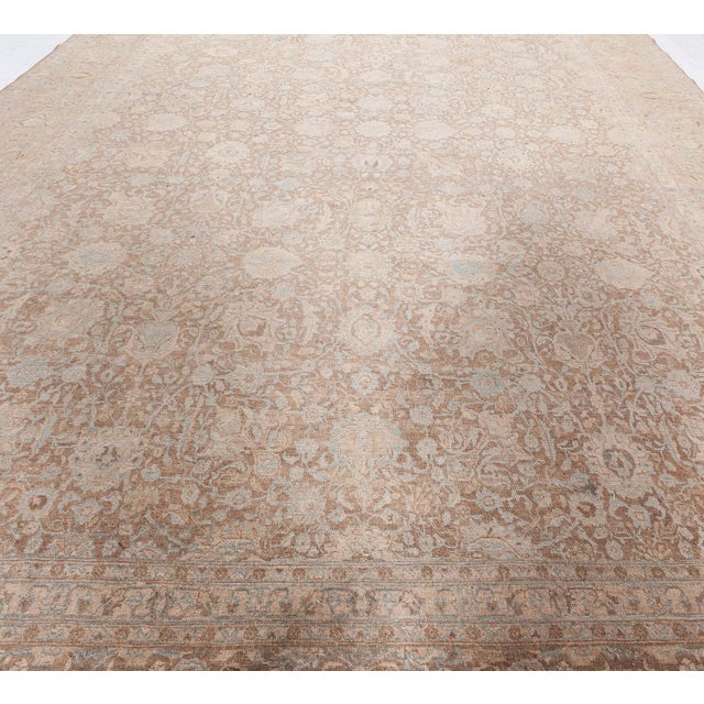 Blue Persian Tabriz Rug For Sale - Image 8 of 8