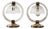 Abat-Jour Lights in Murano Glass and Brass from Barovier & Toso, 1950s, Set of 2 For Sale