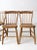 Wood Antique Stencil Back Dining Chairs Set of 4 For Sale - Image 7 of 12