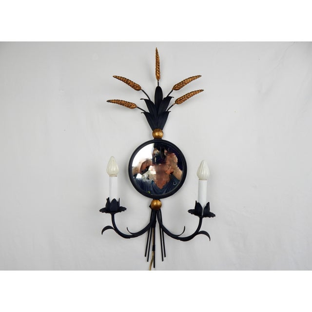 Florentia Italian Mirrored Electric Sconce For Sale In Orlando - Image 6 of 9