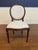 Set of 8 Louis XVI Muslin Upholstered Dining Chairs by Leighton Hall - Showroom Samples For Sale - Image 10 of 14