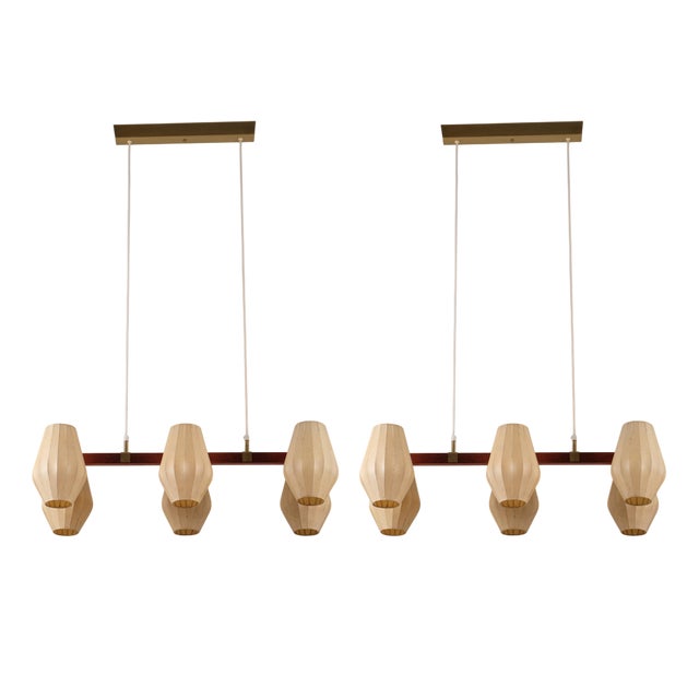 Ceiling Lamp attributed to Hans Bergström, Sweden, 1950s, Set of 2 For Sale