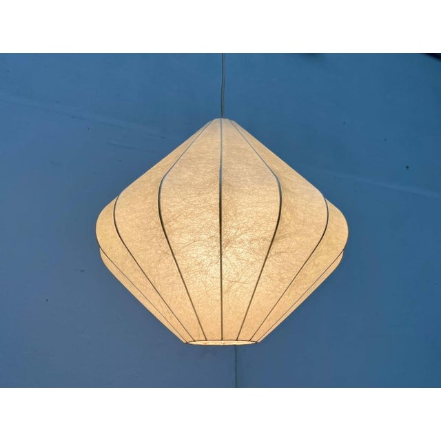 Mid-Century Modern Cocoon Pendant Lamp by Friedel Wauer for Goldkant Leuchten, Germany, 1960s For Sale - Image 4 of 18