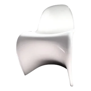 Verner Panton for Vitra Glow Panton S Side or Dining Chair in Luminescent White