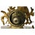 Metal Mantel Clock in Golden Regula For Sale - Image 7 of 8