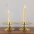 Mid 20th Century Vintage Baldwin Brass Swirl-Handle Chamberstick Taper Candle Holder For Sale - Image 5 of 10
