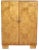 Art Deco Sycamore Cabinet, 1920s For Sale