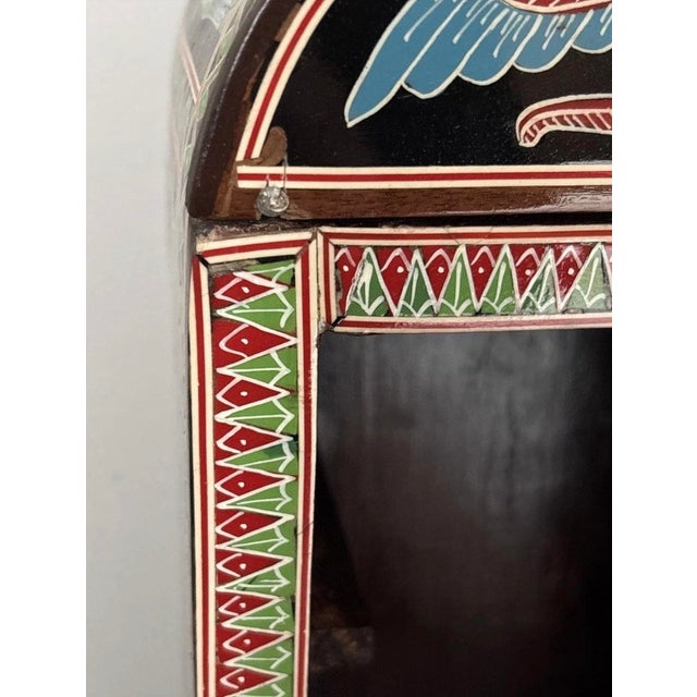 Art Deco Egyptian Revival 1920s Mother of Pearl Inlay Table Top Jewelry Box For Sale - Image 3 of 12