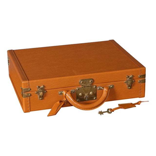 20th Century Presidential Briefcase in Orange Epi Leather from Louis Vuitton, France, 1993 For Sale
