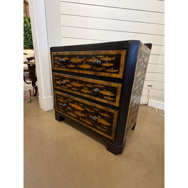 19th Century English Ebony Bamboo Chest For Sale - Image 4 of 10