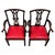 A fine and highly desirable set of six 18th-century English Georgian dining chairs, beautifully crafted in mahogany and...