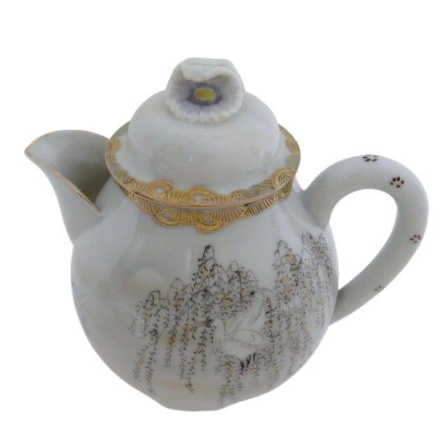 Vintage Kutani Porcelain Teapot Chairish