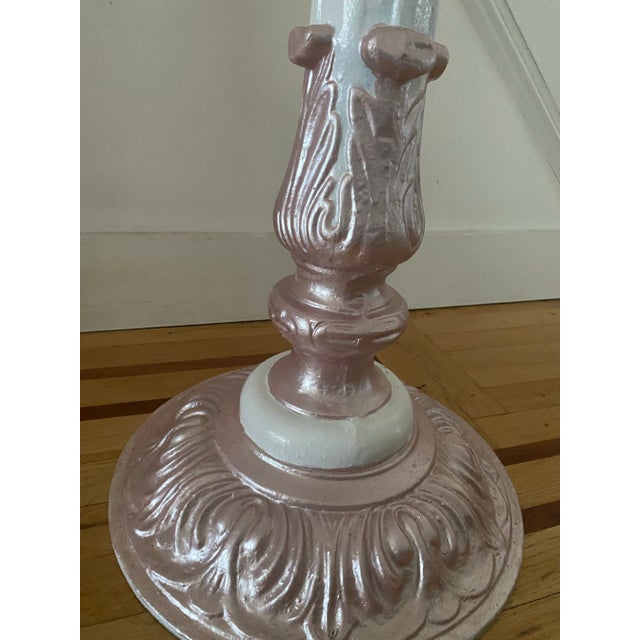 Vintage Hand Painted Cast Iron Bistro Table Base For Sale - Image 9 of 9