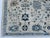 Oushak Handmade Wool Rug With Blue and Ivory Floral Design For Sale - Image 6 of 12