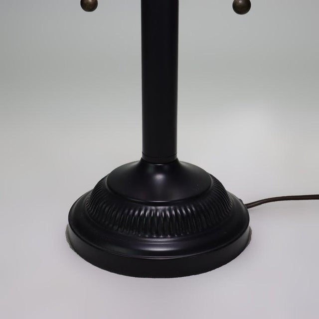 Arts & Crafts Leaded Stained Glass Table Lamp, Early 20th Century For Sale - Image 4 of 9
