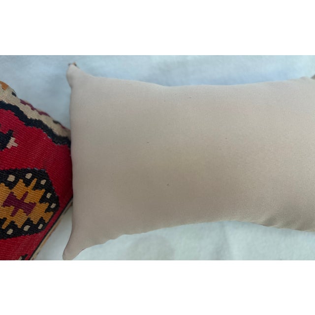 Three Pillows Upholstered With Kilim Weave For Sale - Image 10 of 10