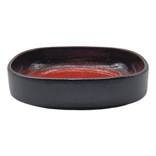 Square Fat Lava Ceramic Centerpiece from Scheurich Keramik, Germany, 1960s For Sale
