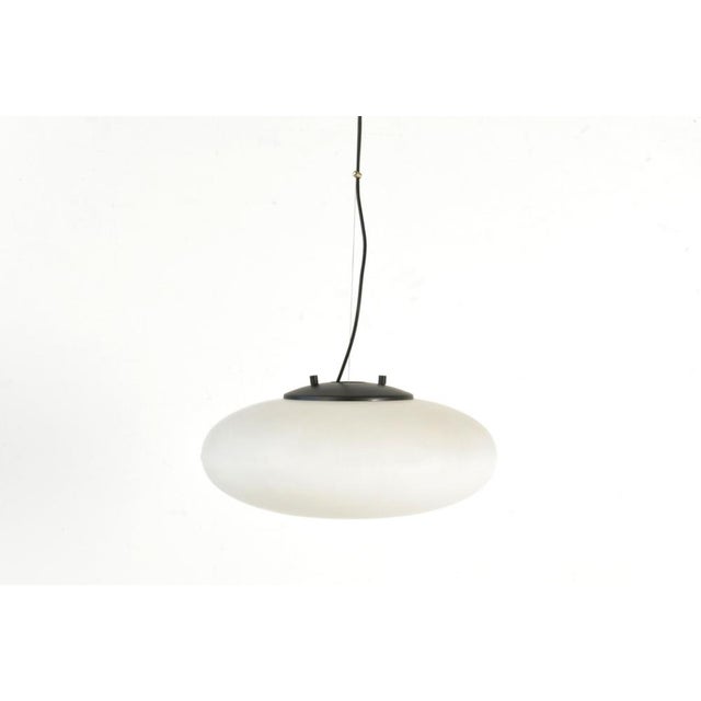 Black Italian Pendant Lights from Stilnovo, 1950s, Set of 2 For Sale - Image 8 of 18