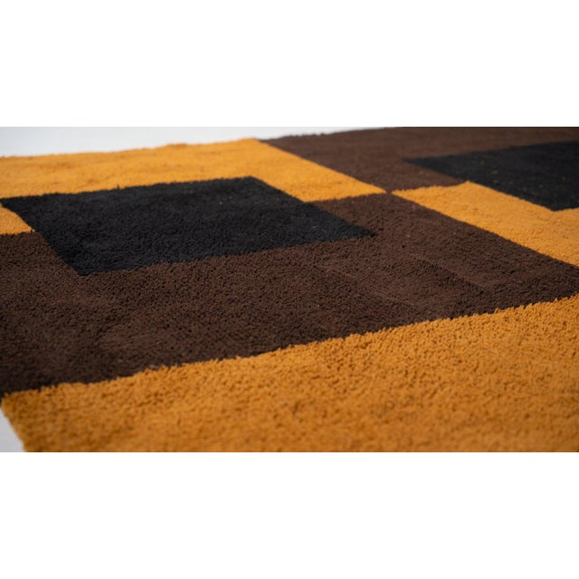 Mid-Century Modern Hand-Woven Rug, Italy, 1960s For Sale - Image 4 of 10