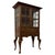 Vintage English Oak Display Vitrine Cabinet, 1920 For Sale - Image 6 of 13
