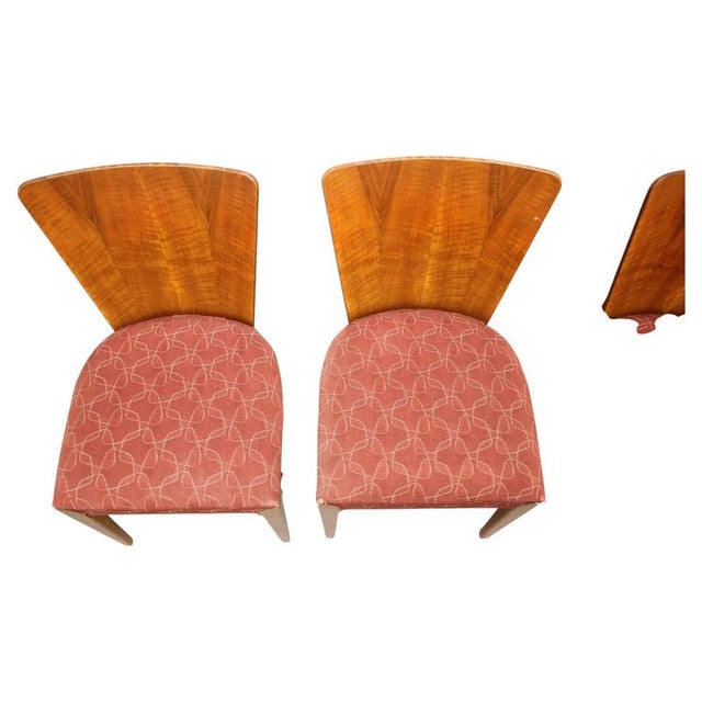 Set of four original jindrich halabala dining chairs, dating from the 1950s and originating from former czechoslovakia....
