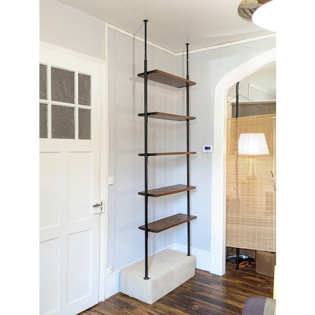 Mid-Century Modern Modular Floor Shelving Unit, Switzerland, 1960 For Sale - Image 3 of 15