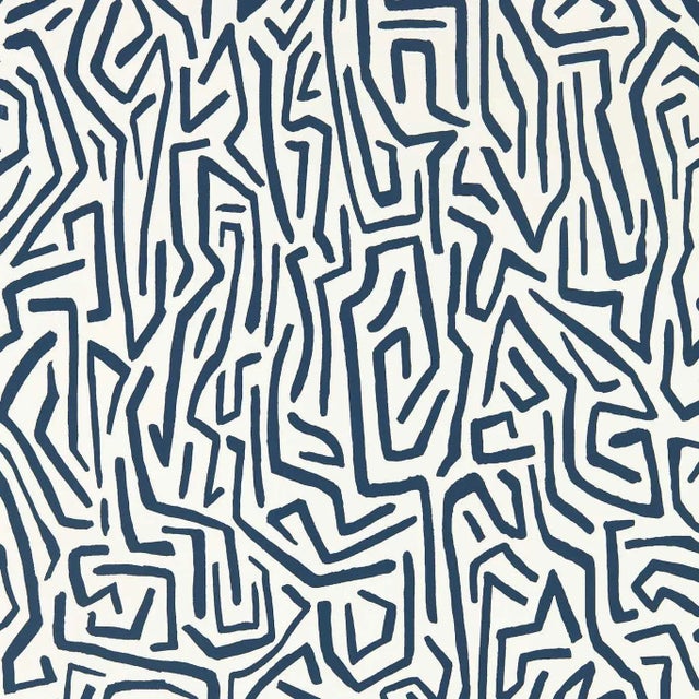 Harlequin Melodic Wallpaper in Japanese Ink/Origami For Sale