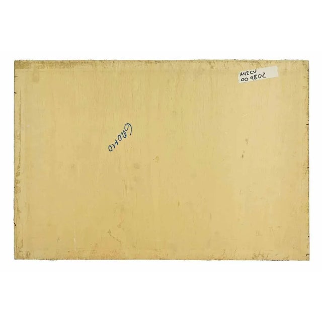 Contemporary Giovanni Gromo, Night Landscape, Oil on Panel, 1980s For Sale - Image 3 of 4