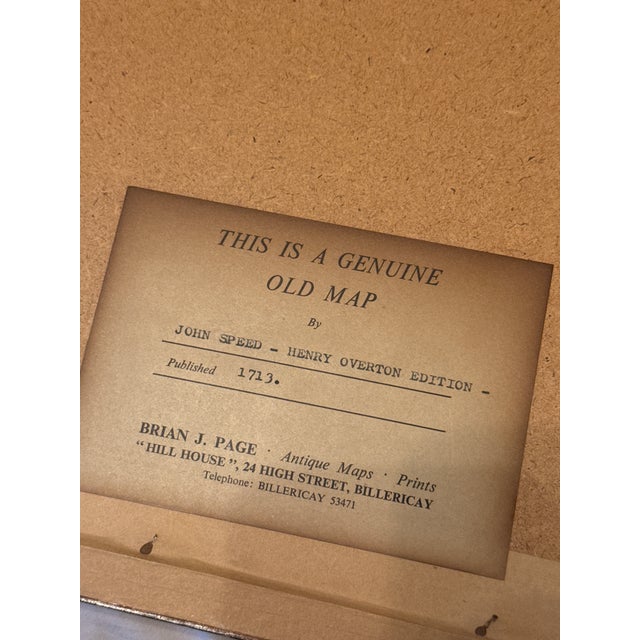 Map of the English County of Essex by John Speed for Henry Overton, 18th Century For Sale - Image 3 of 10