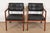 Mid-Century Modern Jens Risom Style Mid-Century Modern Sculpted Walnut Lounge Chairs, Pair For Sale - Image 3 of 12