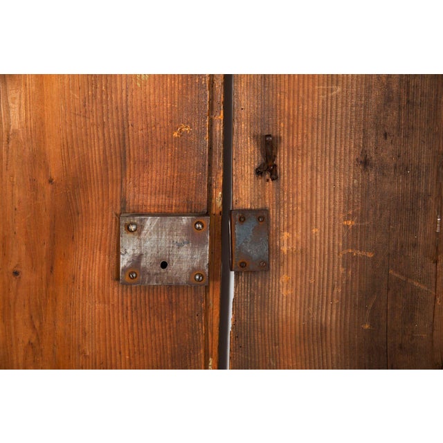 Pair of French Worn Pine Decoupage & Trompe l'Oeil Doors For Sale - Image 13 of 18